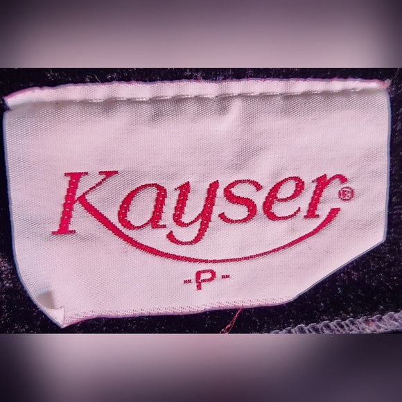 Vintage Black Velvet Dress with Red Accents w/ Side Split -22" pit to pit, 51" L - Picture 4 of 6